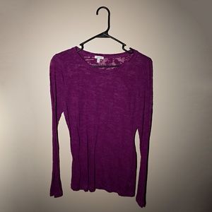Purple Long-Sleeve Shirt